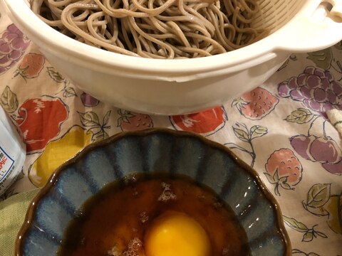 とろろ卵黄つけ蕎麦